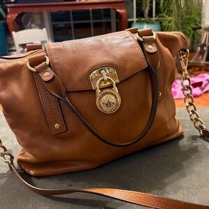 Brown Leather Michael Kors Crossbody